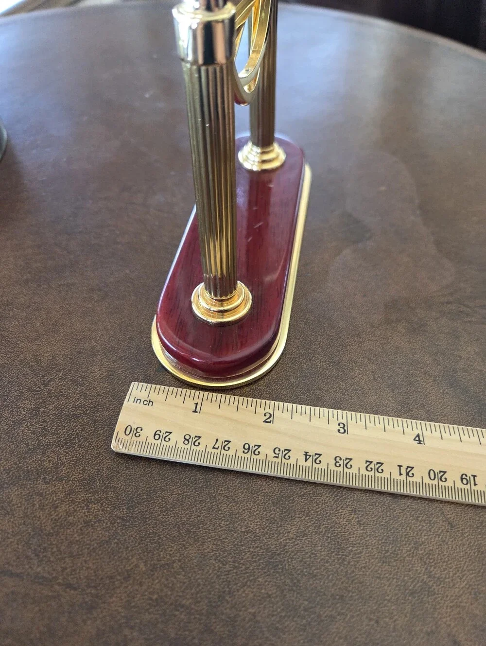 Howard Miller Maritime Gimbal Clock With Rosewood Base